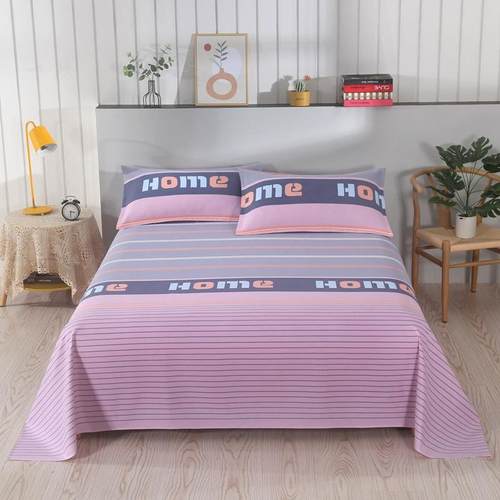 加厚防滑老粗布床单四季纯棉100加密双人大尺寸炕单夏季山东