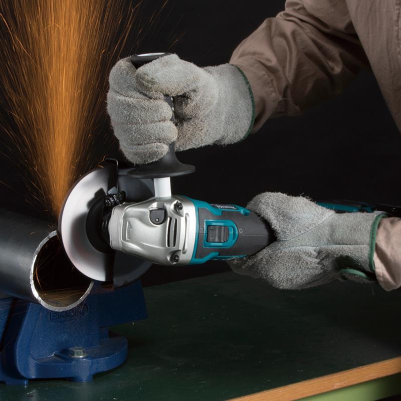 牧田充电角磨机DGA504无刷125MM大功率DGA506抛光机18V锂电动工具