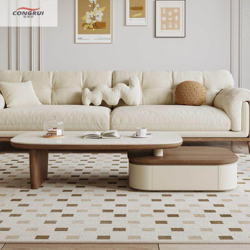 家用客厅小户型中古风圆形茶几小圆桌胡桃木电视柜组合茶几,农机/农具/农膜,植保机械,淘宝优惠券,粉丝福利购,淘宝优惠卷