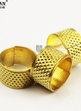 手缝针防刺手针箍金黄色顶针套金属顶针 顶帽 指套 针线活针箍