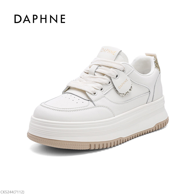Daphne/达芙妮女鞋休闲鞋2026春季新款厚底小白鞋女时尚百搭舒适,女鞋,休闲板鞋,淘宝优惠券,粉丝福利购,淘宝优惠卷