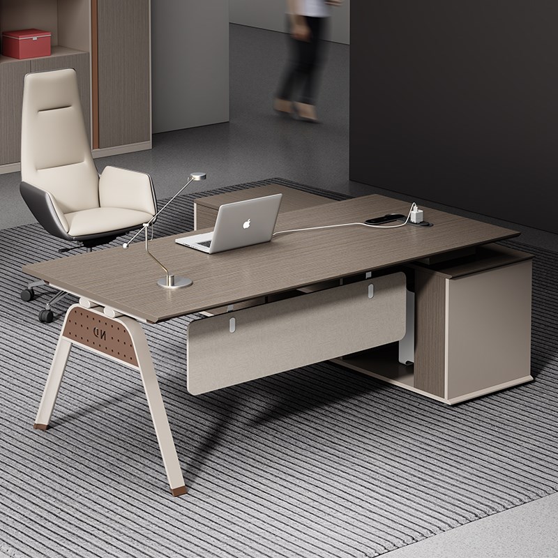 老板办公桌简约现代o总裁经理桌椅组合办公室家具单人办公桌