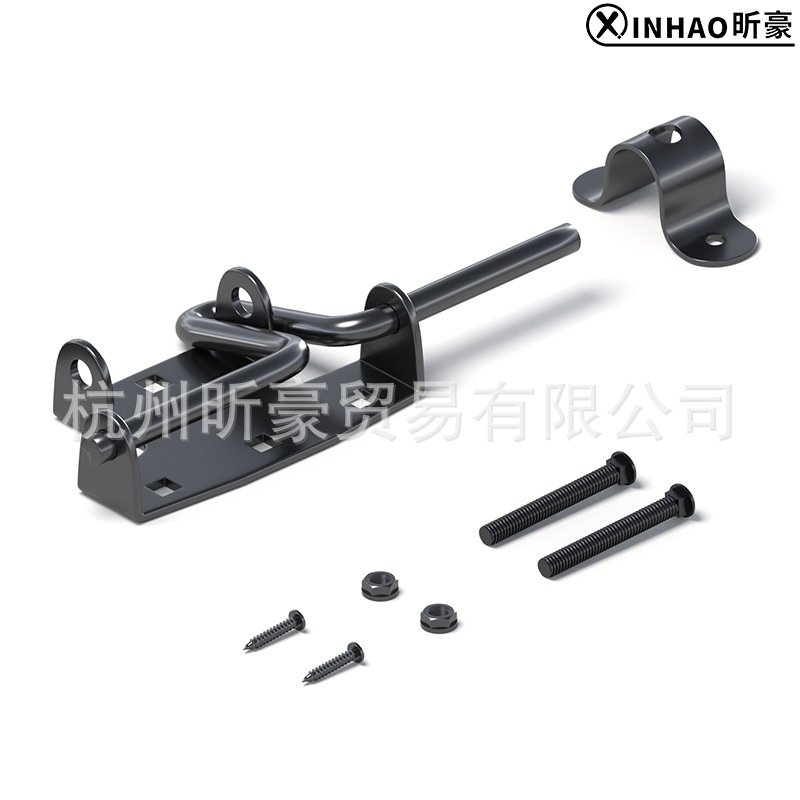 滑动门闩插销SlideBoltGateLatch美式篱笆栅栏庭院木门铰链