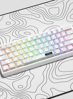 XVX《等高线》wooting原厂侧刻键帽PBT创意个性透光键帽客制化