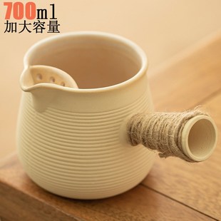 粗陶瓷罐罐茶壶侧把壶家用办公围炉煮茶烤茶烤奶室内干烧配件 新款