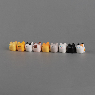 无聊了摆几只可爱小猫咪桌面小摆件治愈车载中控台解压装饰品情绪