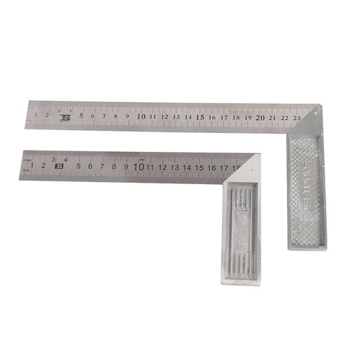 波斯工具 公英制刻度尺子 角尺 锌合金钢角尺15 20 25 30 50cm