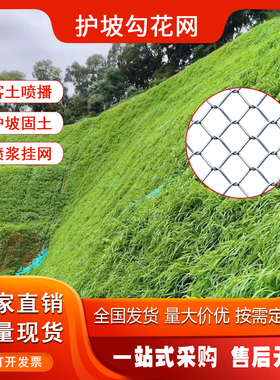 边坡绿化铁丝网客土喷播植草网喷锚固土网护坡喷浆挂网镀锌勾花网