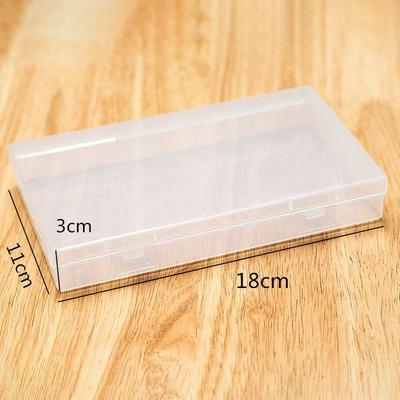 长方形PP塑料盒子盖黑色避光口罩收纳盒配件工具盒包装盒样品