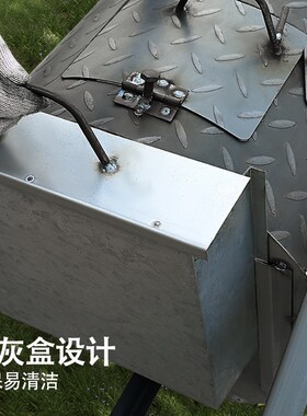 便携取暖炉农村柴火炉家用柴火灶烧木柴炉子户外灶台移动炉灶无烟