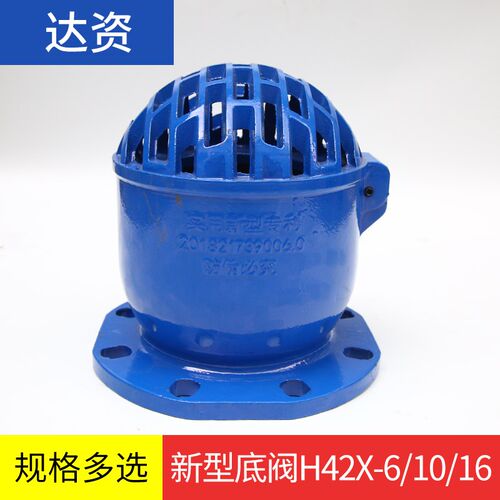 H42X-10/16新型底阀 水泵吸水铸铁法兰底阀DN50 65 80 100 150 20