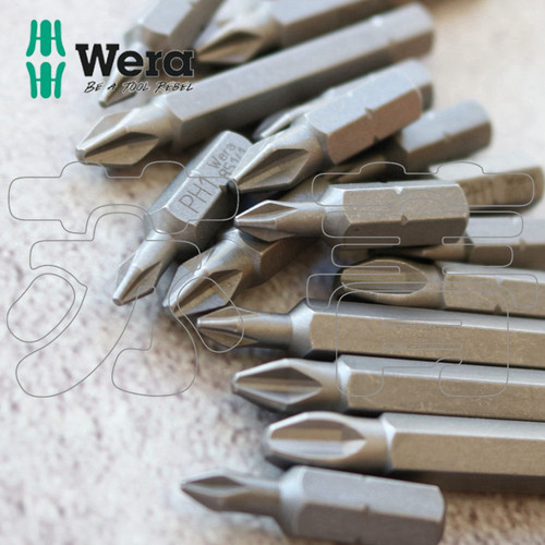 德国wera维拉851/1 Z系列十字螺丝批头 PH0 PH1 PH2  全长25/50mm