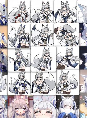 177张信浓Q版可爱贴纸碧蓝航线周边二次元游戏装饰手机防水贴画