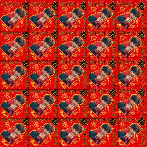 坤坤福字蔡徐坤马年新年祝福贴纸