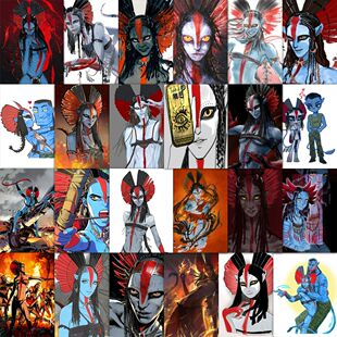 189张阿凡达3火与烬电影周边贴画笔记本电脑保温杯旅行箱手机贴纸