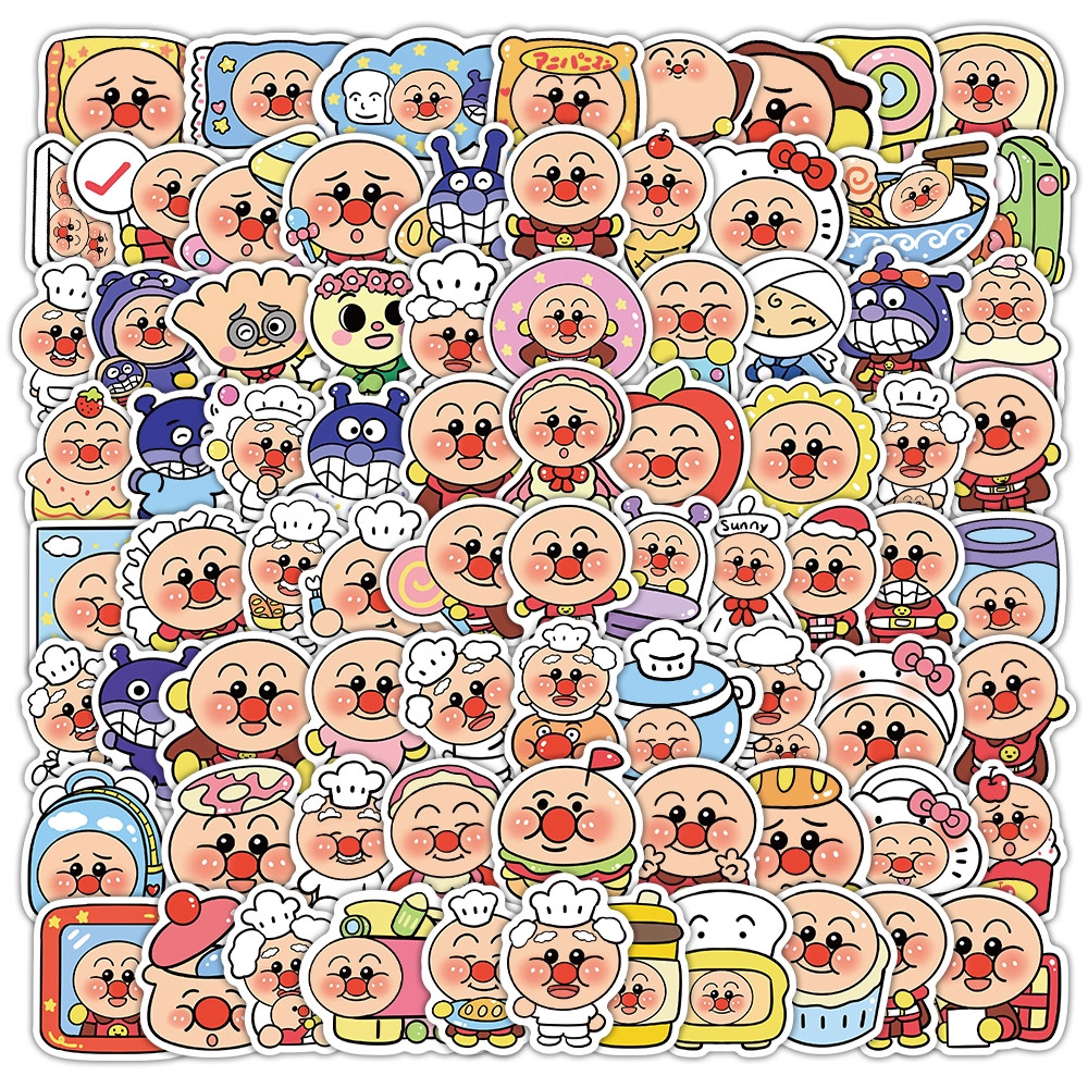 165张超人面包贴纸红豆果酱爷爷儿童动画周边水杯手机diy装饰贴画