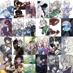 189张超自然行动组逍零CP同人图贴纸创意游戏周边装饰防水diy贴画