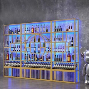 铁艺酒庄酒架展示柜置物架酒柜烟酒展示架白酒葡萄酒红酒商用落地