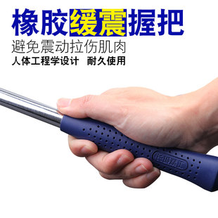 长城精工木工钢管柄羊角锤 工地家用特钢纯钢钉锤1磅五金工具大全