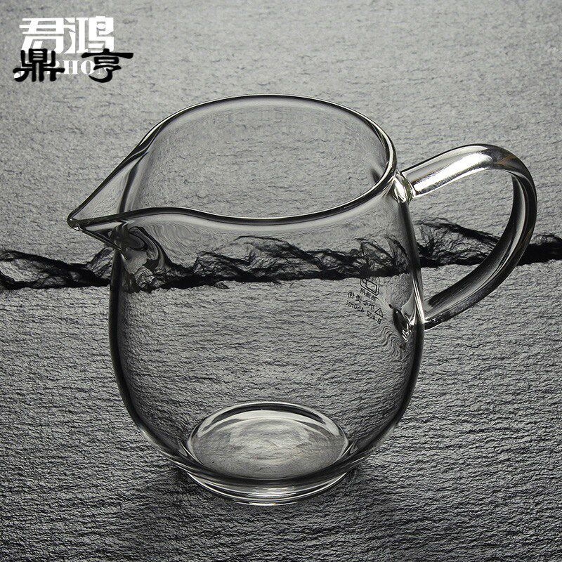 鼎亨 加厚玻璃公道杯茶海耐热高温茶具玻璃分茶器带泡茶公杯茶海