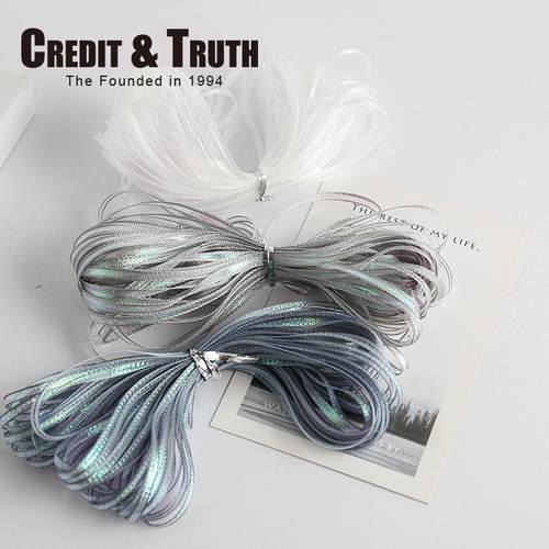 3.0mm丝带花艺幻彩纱3毫米细丝带礼物包装小礼物装饰丝带头饰仙严