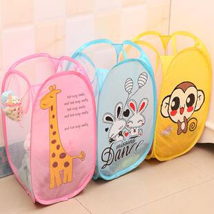 可爱卡通脏衣篮创意可折叠脏衣服收纳篓家用网格透气脏衣服收纳筐