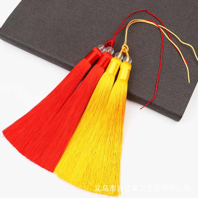 中国结双拼色流苏穗子diy汽车挂饰配件吊绳礼品手把绳厂家