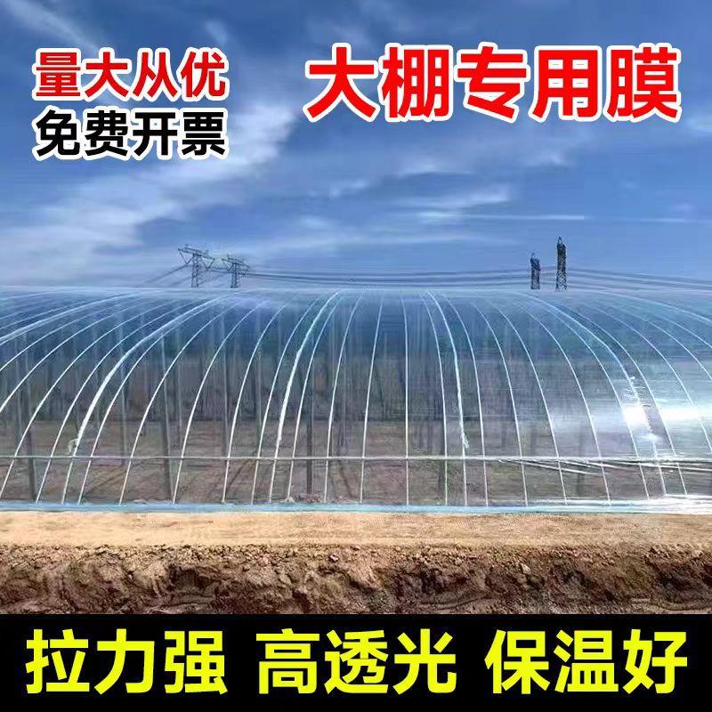大棚膜养殖黑白膜透光PO膜无滴膜绿白膜塑料薄膜保温防晒隔热青储