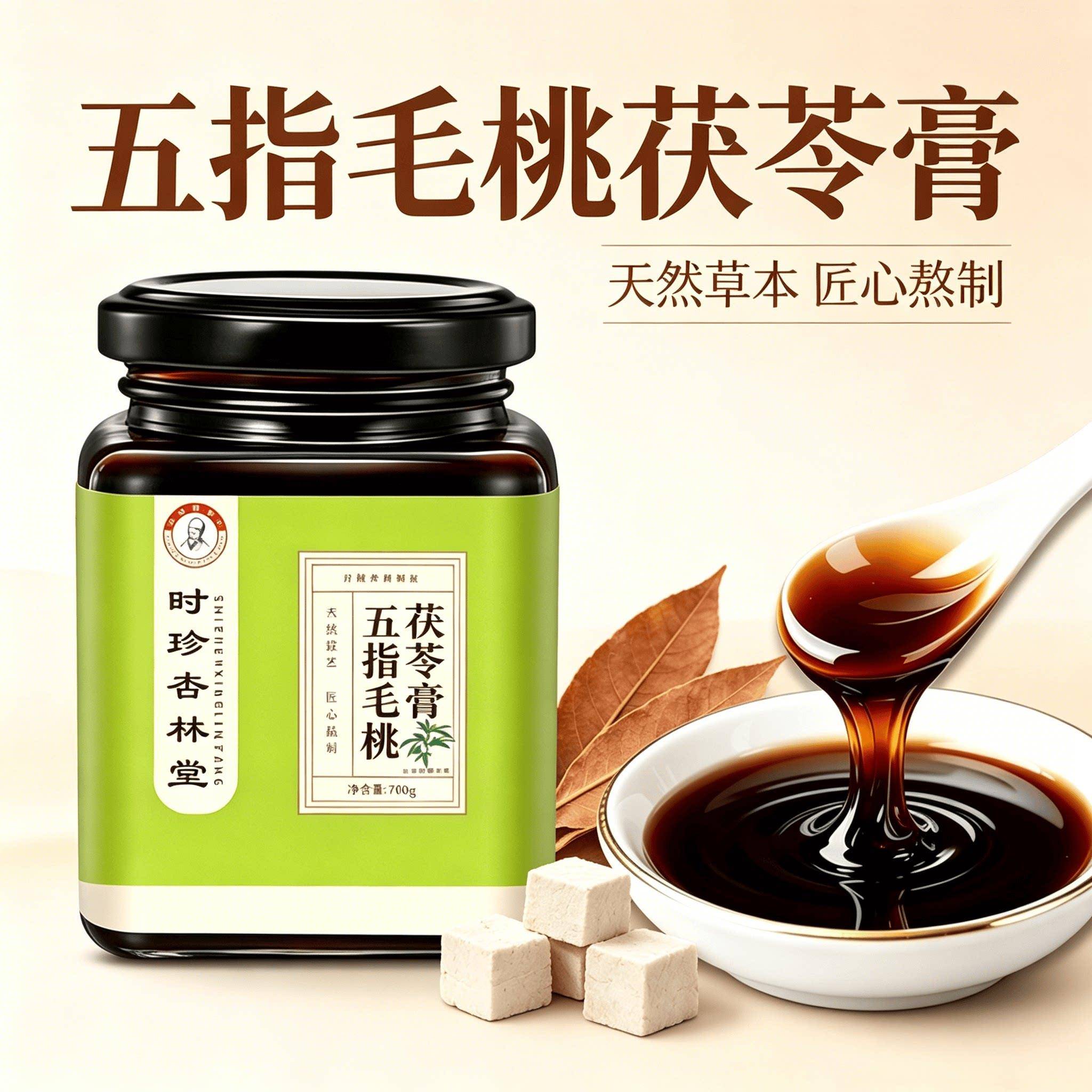 五指毛桃茯苓膏匠心熬制中药养生膏天然草本萃取夏季300克大瓶装