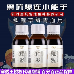 穿透王钓鱼小药鲤聚鲤鱼饵料添加剂黑坑野钓窝料散炮诱鱼剂促开口