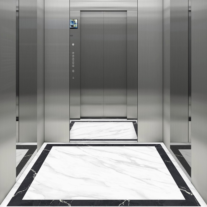 电梯地垫PVC电梯轿厢地板仿大理石纹耐磨防水防烫阻燃地毯定制