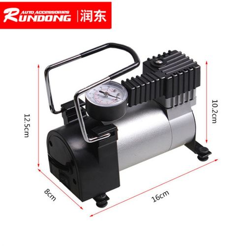 汽车用双缸金属打气泵 车载充气泵 电动12V便携式充气泵 AC-480