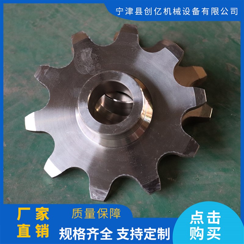 链轮齿轮加工f定做双排304不锈钢链轮4分链轮链条碳钢机械传动链