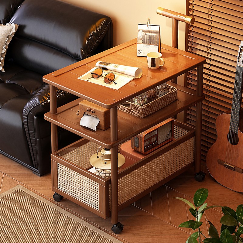 沙发边几客厅家用可移动茶几小推车D置物架多功能简易侧边柜小茶