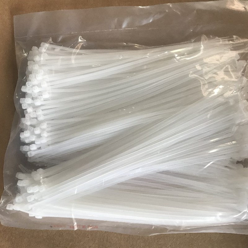 物流扎带4X150卡扣捆扎塑料捆绑带线固定座自锁式尼龙扎带500条