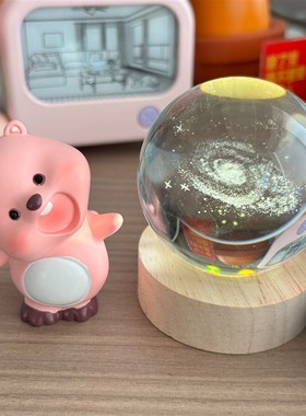 水晶球小夜灯loopy摆件生日礼物女生送闺蜜女孩学生实用的高级感