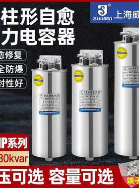 上海威斯康圆柱形电力电容器自愈式并联补偿CMKP0.45-20-30-3Kvr