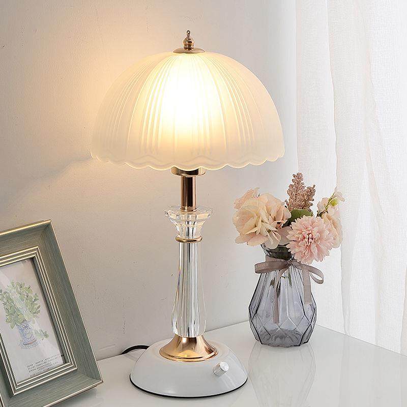 欧式卧室床头柜台灯现代简约创意个性调光旋钮开关玻璃灯罩台灯,金属材料及制品,金属结构件,淘宝优惠券,粉丝福利购,淘宝优惠卷