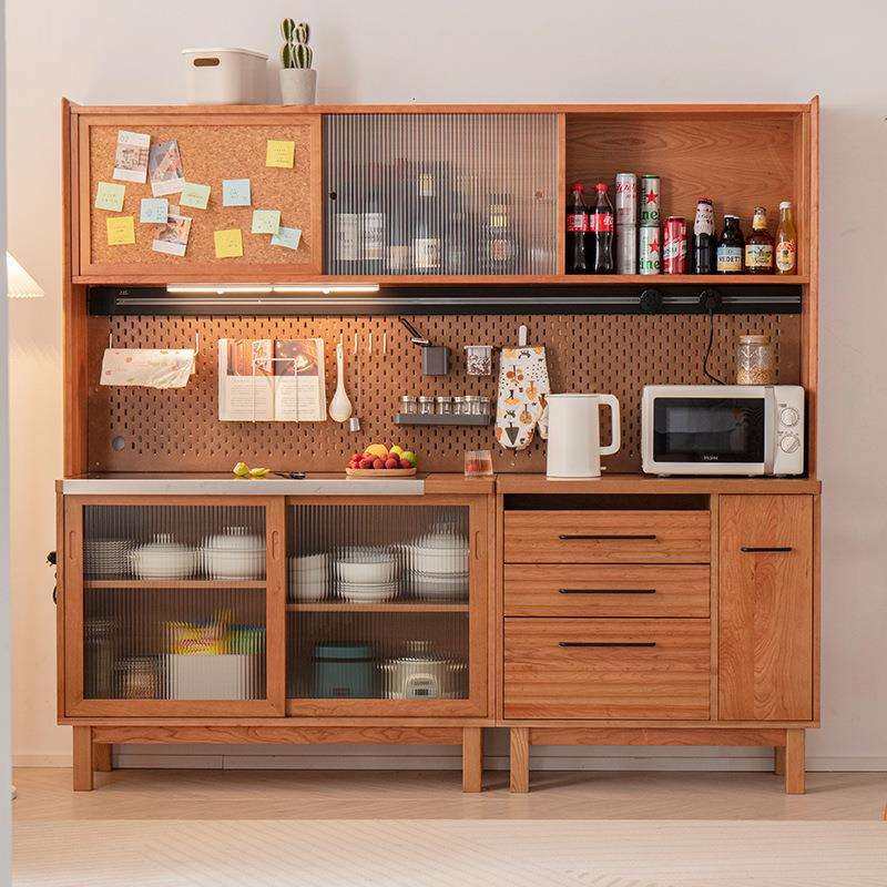 北欧实木餐边柜简约樱桃木餐厅置物茶水柜日式储物洞洞板收纳酒柜,金属材料及制品,金属结构件,淘宝优惠券,粉丝福利购,淘宝优惠卷