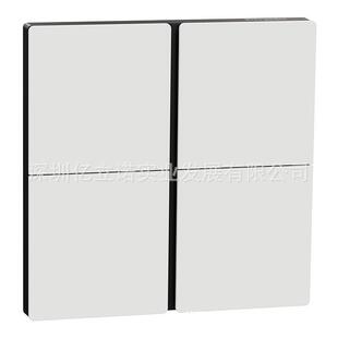 KNX智能照明控制境悦系列白色4键智能开关面板C2E616201_WE_C1B