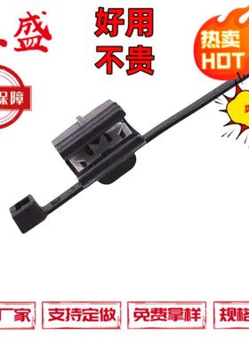 T30REC5B黑色边缘夹塑料卡扣电缆及配线高强度固定卡扣尼龙扎带卡