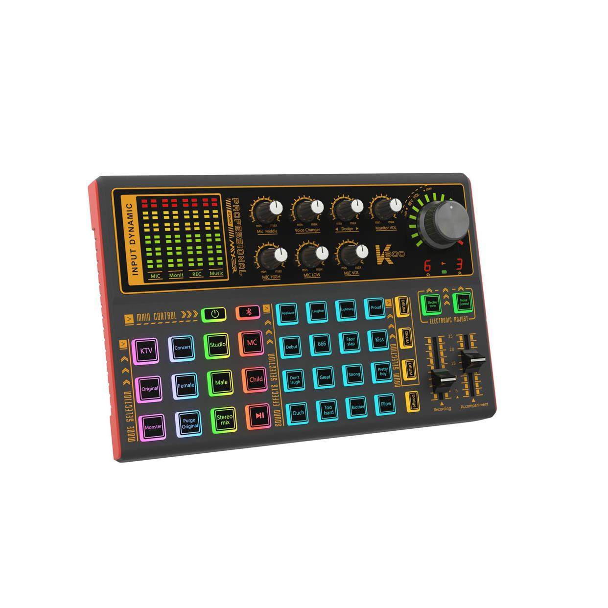 SK300英文平板声卡多功能适用多种音效调节可携式耐用