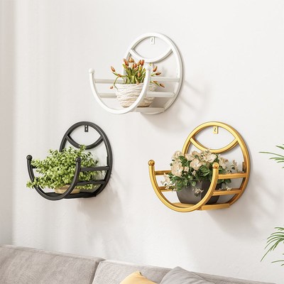 粘在玻璃上的置物架悬挂多肉花架阳台墙面壁挂式室内客厅飘窗18