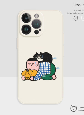 pi猫猫硅胶手机壳iphone17手机壳苹果16promax情侣保护套15卡通14新款可爱13搞怪12软适用华为p70任意机型