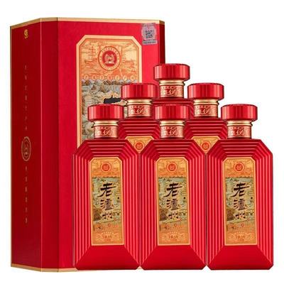 泸州老窖股份老泸州臻传42度浓香型礼盒装白酒500ML*6瓶礼盒装
