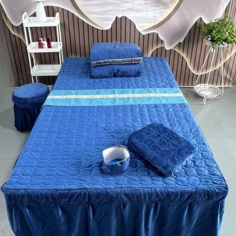 美容院泰式按摩床带洞大床罩加宽加大1.2床1米床美容床罩被套床单