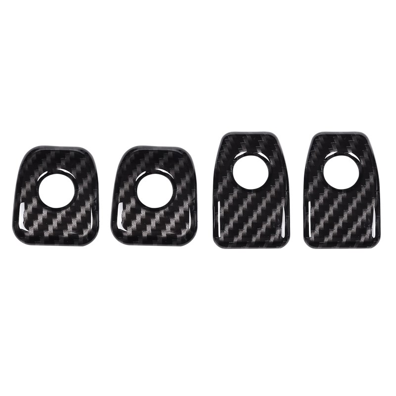 14-18款宝马X5 X6门提盖碳纤纹内饰贴X5改装配件用品门锁装饰贴片