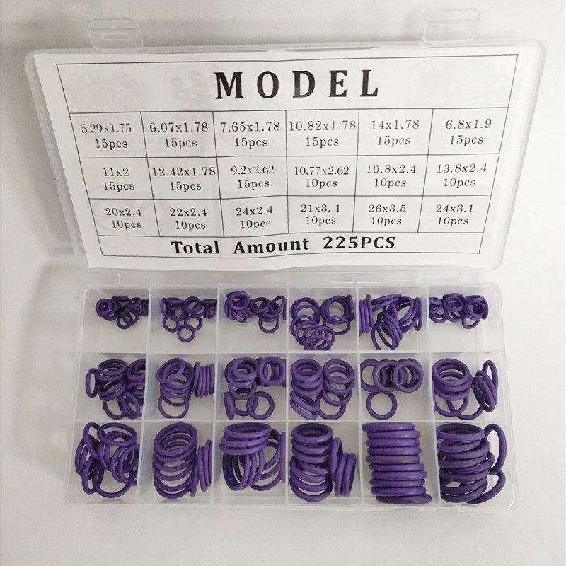 o型橡胶密封圈修理盒丁晴氟胶汽车空调o形圈0型圈密封圈胶圈O型圈