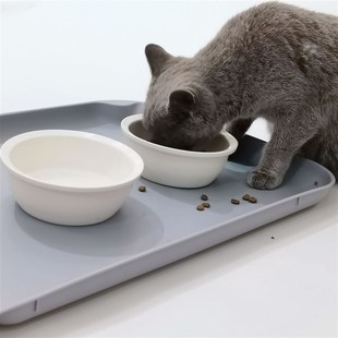 宠物餐垫防溢漏防水猫碗垫防漏易清洁狗狗喂食垫大号塑料猫咪餐垫