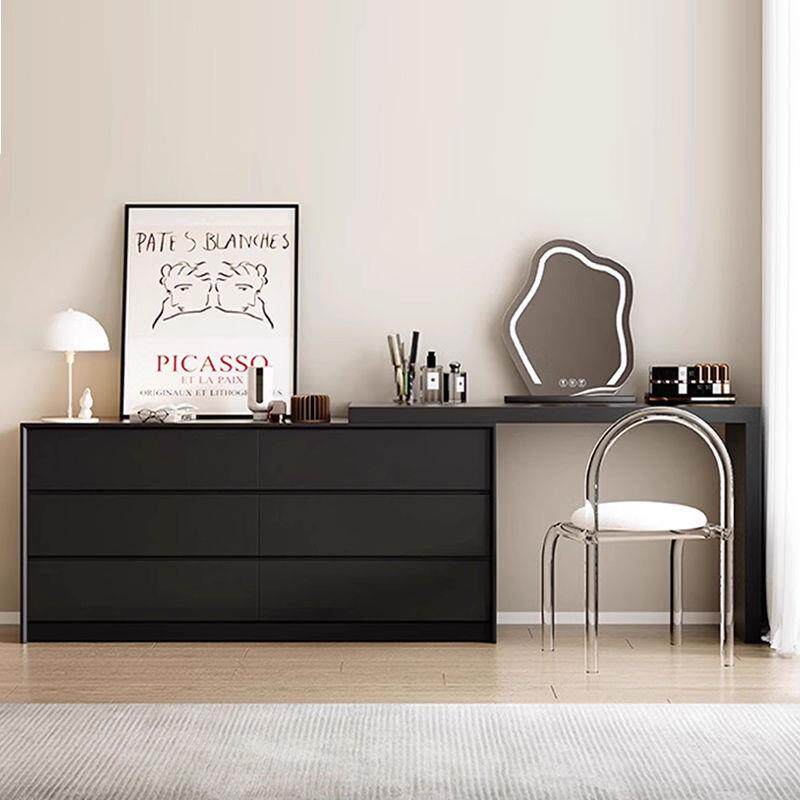 梳妆台现代简约斗柜一体化妆柜小户型轻奢高级可伸缩化妆桌收纳柜